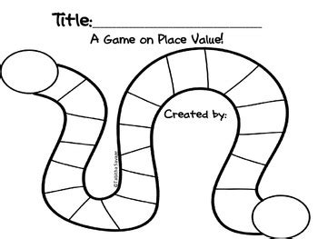 The spinner game create your own game by downloading and printing a blank board game layout then add your own images. Create Your Own Place Value Board Game For Kids! | TpT