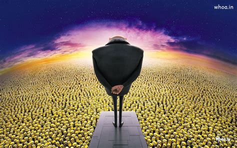 Mrgru And Minions In Despicable Me 2 Hd Wallpaper