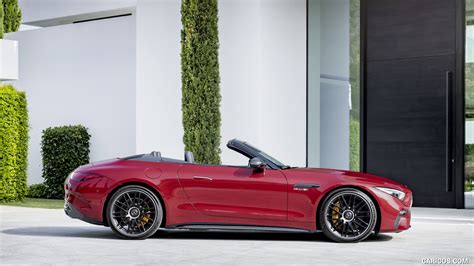 2022 Mercedes Amg Sl 63 4matic Color Patagonia Red Metallic Side