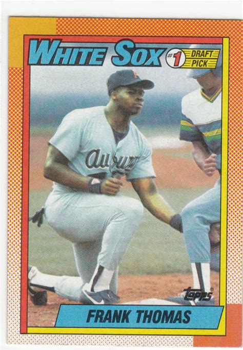 Check spelling or type a new query. Frank Thomas Chicago White Sox 1990 Topps Rookie Card #414 - Baseball Cards