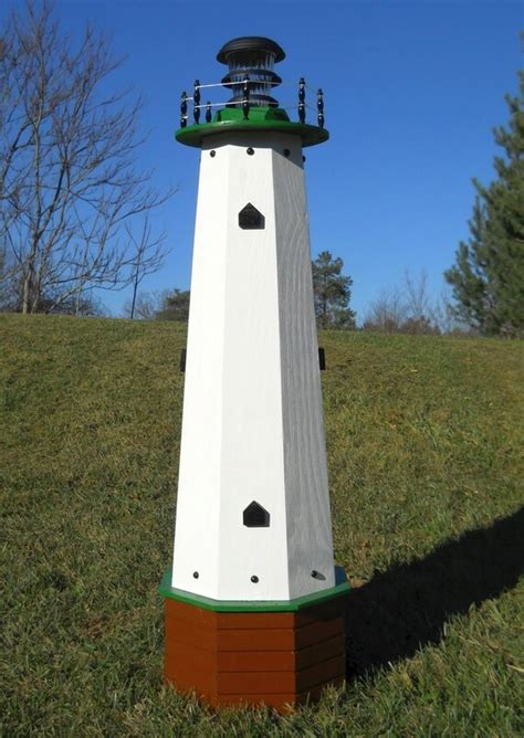 48 Solar Lighthouse Wooden Well Pump Cover Decorative