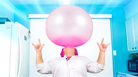 Download Bob Costas Attempts Largest Bubblegum Bubble World Record
