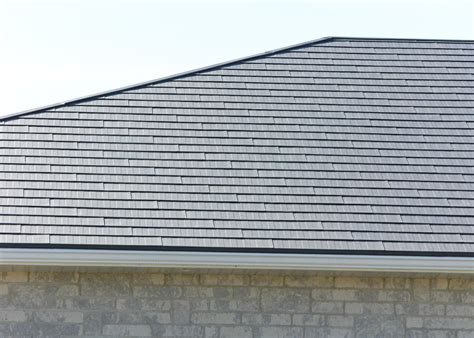 Slate Grey Rectangular Shingles Steel Roofing Steel Roof