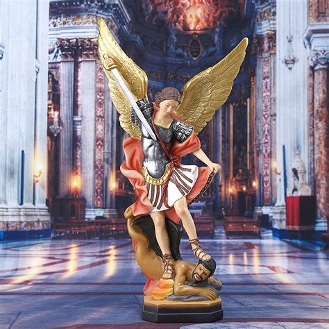 Inch St Michael Statue Archangel Michael Statue San Miguel Arcangel Statue Michael