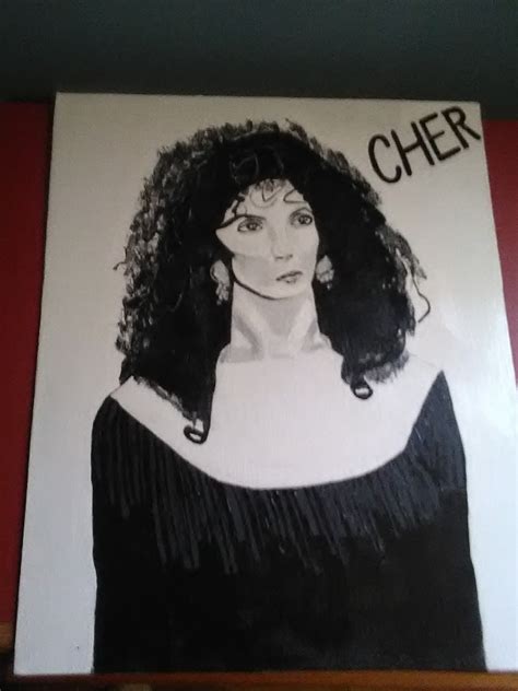Cher portrait session by michael ochs archives. Hand Paonted Portrait Of Cher Acrylic Painting By Jimmy Sloan | absolutearts.com