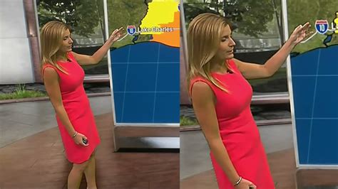 Jen Carfagno The Weather Channel Coral Dress Profile View Easy On The Eyes Youtube