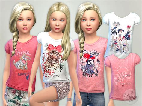 T Shirt Collection Gp06 By Lillka At Tsr Sims 4 Updates