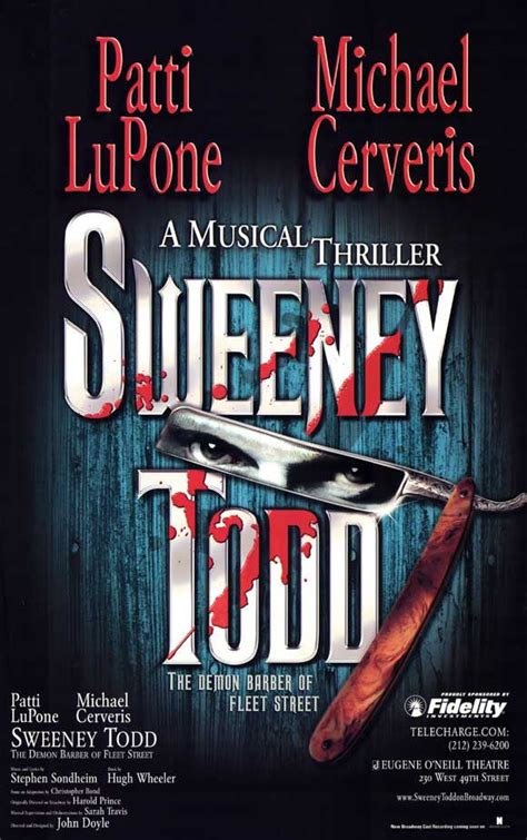 Sweeney Todd 11x17 Broadway Show Poster