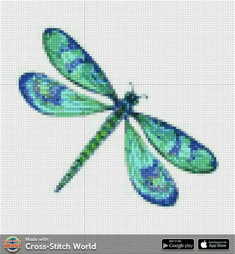 Dragonfly Cross Stitch Pattern Diy Embroidery Craft