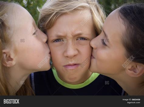 Young Boy Kissed By Image And Photo Free Trial Bigstock