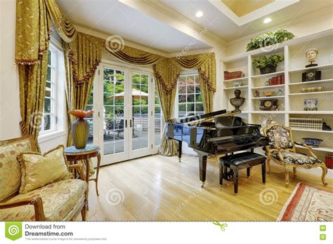 Beautiful Living Room Interior In Luxury House Stock Photo ...