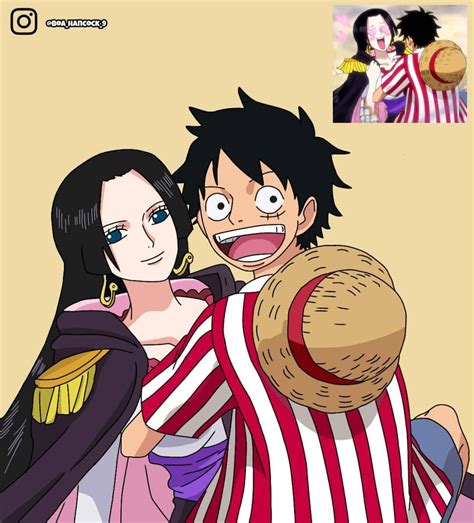 Luffy And Hancock Monkey D Luffy Anime Love Couple One Piece Manga