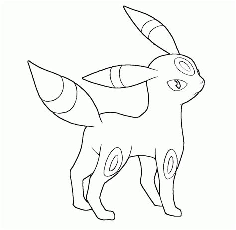 Umbreon Pokemon Coloring Coloring Pages