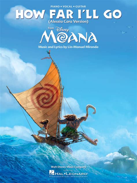If the wind in my sail on the sea stays behind me. Hal Leonard How Far I'll Go (from Moana) - Miranda - Piano ...