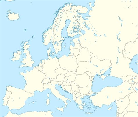 More images for europe map without labels » Europe Map Without Names