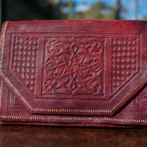 Vintage Tooled Wallet Lauras Reclaimed