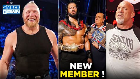 Brock Lesnar Smackdown Return Big News The Bloodline New Member In