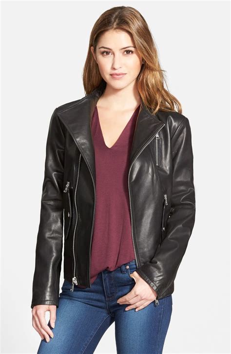 Vince Camuto Nappa Leather Bomber Jacket Nordstrom