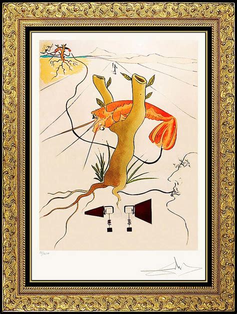 Salvador Dalí­ Salvador Dali Color Etching Hand Signed Rare Authentic