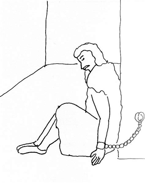 Peter In Jail Coloring Page Coloring Pages