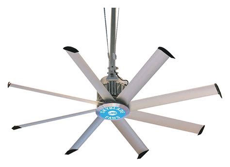 It also features dc motor that delivers air efficiently without noise. SKYBLADE HVLS Ceiling Fan, 8 ft., Number of Blades 8 ...
