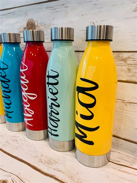 Personalized Water Bottle Name Water Bottle Personalized Etsy