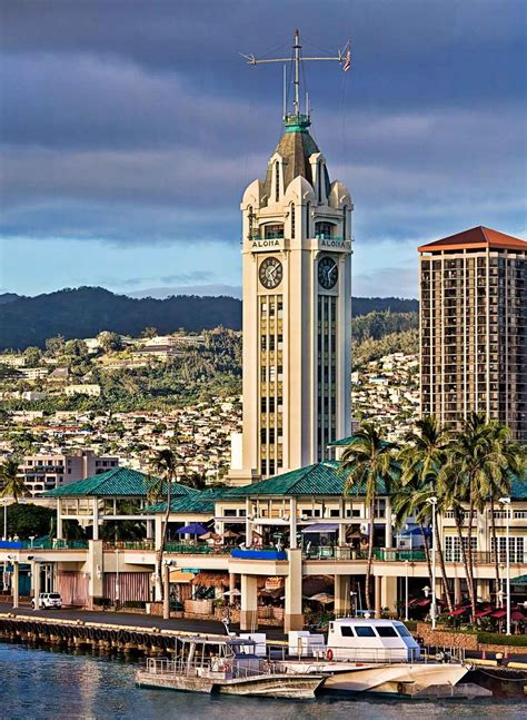 The Aloha Tower Is A Lighthouse And It Is One Of The Landmarks Of The