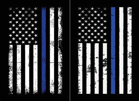 Thin Blue Line Flag Vector Art Icons And Graphics For Free Download