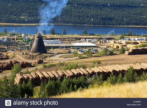 Wood processing mill in 100 mile house, British Columbia ...