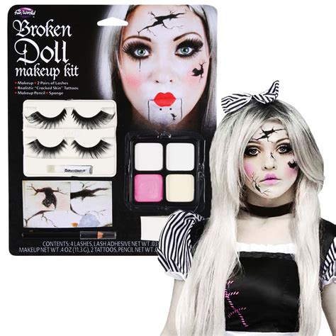 Halloween Make Up Kit Broken China Evil Doll Facepaint Fx Set Fancy