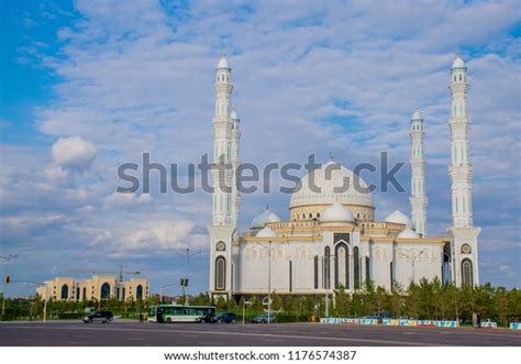 White Modern Hazrat Sultan Mosque Astana Stock Photo Edit Now