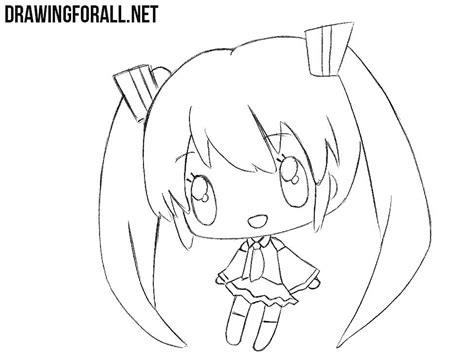 See more ideas about sketches, cute sketches, drawings. How to Draw a Cute Chibi Girl | Drawingforall.net