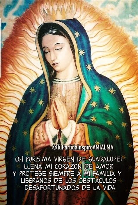 Imágenes con frases de la Virgen de Guadalupe Muy Bonitas
