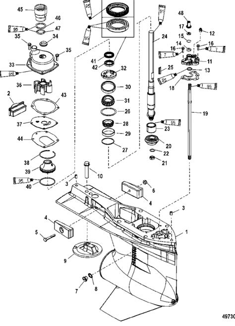 90 Hp Mercury Outboard Parts Diagram