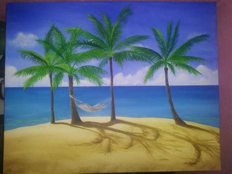Palm Tree Beach Scene By Nikki Gaza On Deviantart