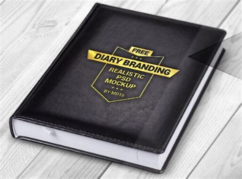 Free Realistic Diary Branding Psd Mockup Titanui