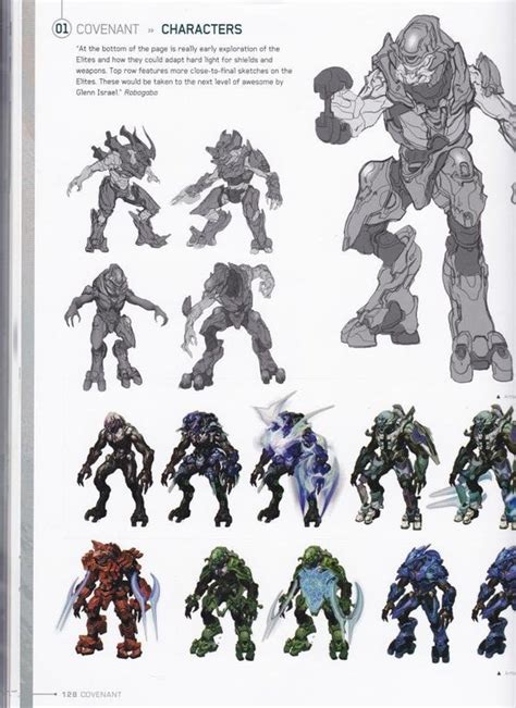 Really Cool Concept Art Of Halo 4s Elites Halo