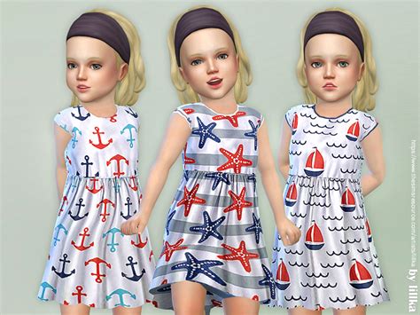 The Sims Resource Toddler Seaside Dress Needs Toddler Stuff