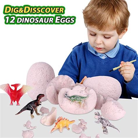 Dig A Dozen Dino Eggs Kit Dinosaur Toys Kit Kids Ts Break Open 12