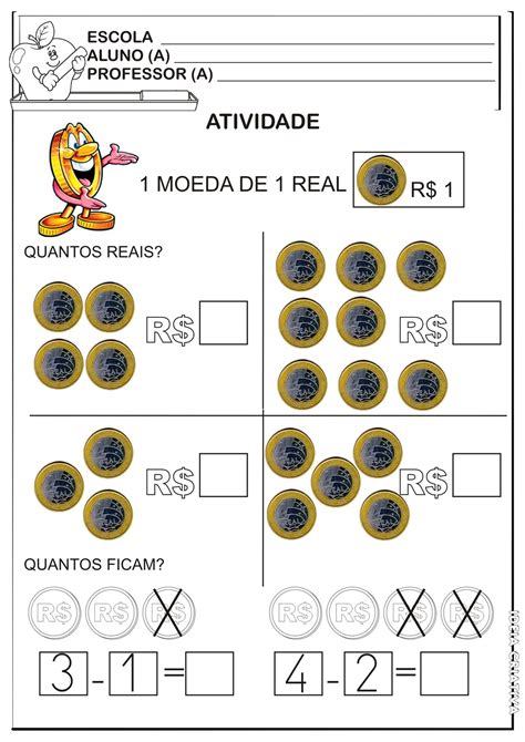 Atividades Sobre Dinheiro 1 Ano