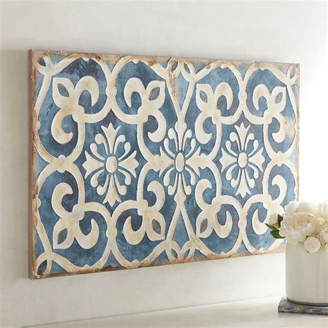 Indigo Tile Art Blue Tile Wall Art Tuscan Decorating Mediterranean