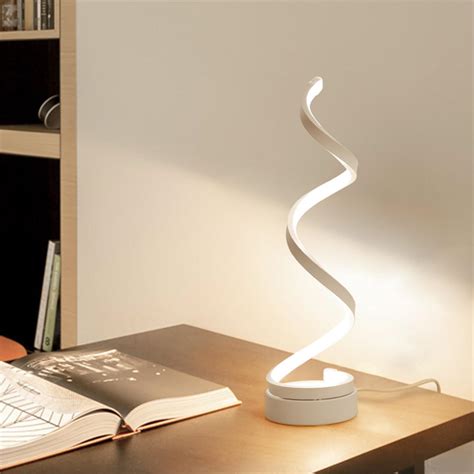 The creative curves led desk lamp is a great touch lamp for a variety of uses. Bakeey 24w spiral simple modern romantic wedding room ...