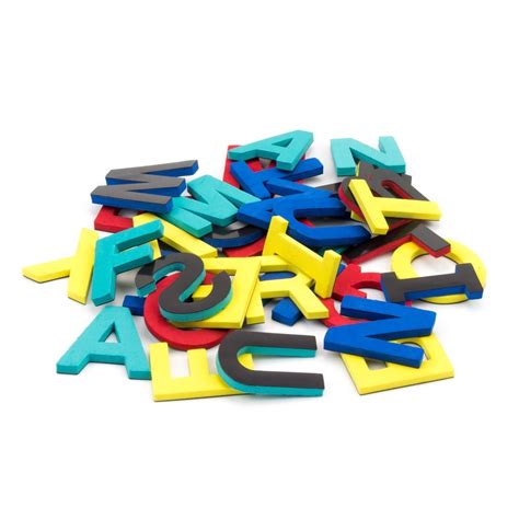 Magnetic Letters 100 Letters Made Of Foam 4 Assorted Colours Height 5
