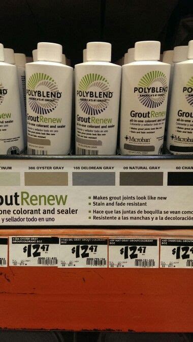 Rather than removing stains, it simply glosses over them and protects against future discoloration. Polyblend Grout Renew at Home Depot | Polyblend grout ...