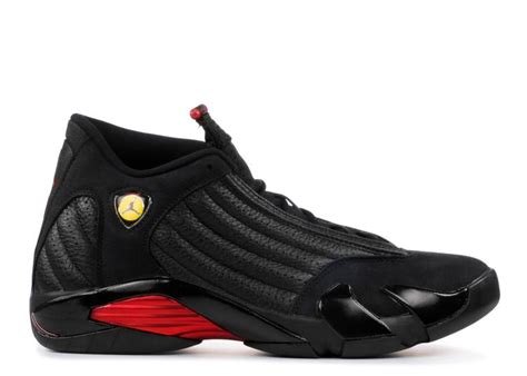 Counting them on both shoes makes it a total of 14 (xiv) jumpmans. Air Jordan 14 Retro 'Last Shot' 2018 - Air Jordan - 487471 003 - black/varsity red/black ...