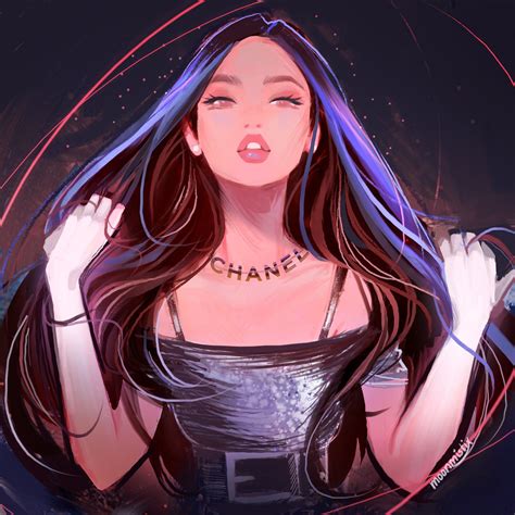 Selamat kepada jennie blackpink karena memenangkan tempat pertama dengan lagu solo di sbs inkigayo. moon 🍒 on in 2020 | Digital art girl, Anime art girl ...