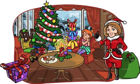 We made a couple of fun christmas dinners and wanted to share them with you! Kids Christmas Dinner Cartoon - Christmas Dinner Vector ...