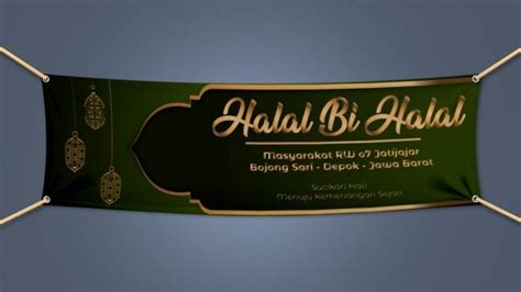 Contoh Desain Spanduk Halal Bihalal Bikin Suasana Meriah