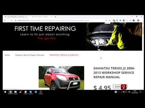 Daihatsu Workshop Repair Service Manuals Youtube