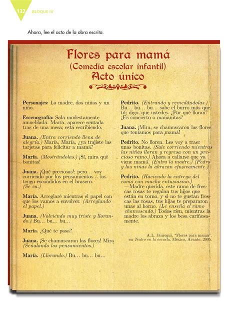 Español quinto grado de primaria. Español Quinto grado 2016-2017 - Libro de texto Online - Página 132 - Libros de Texto Online